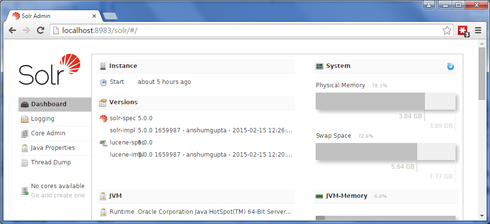 Solr 5 running as a service on Microsoft Windows 